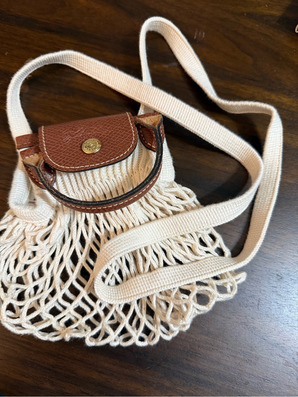 Longchamp LE PLIAGE FILET XS MESH BAG pre-owned - Picture 4 of 4